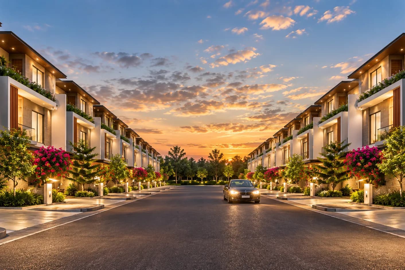 Golden Villas, Bongloor, Hyderabad — artist’s impression